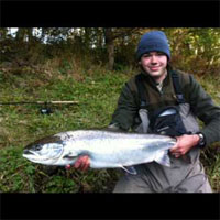 18 pound Salmon caught by Lawence Wigginton
